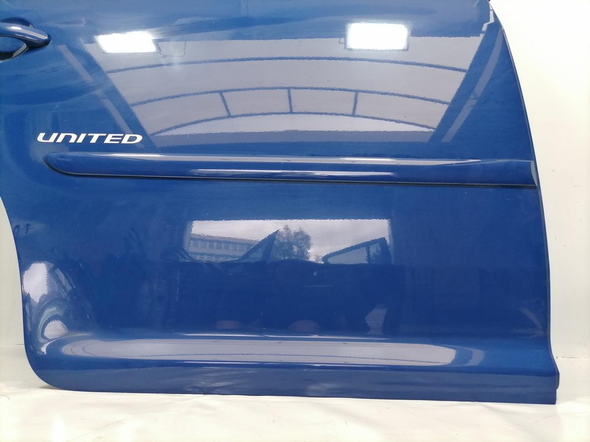 VW Touran 1T original T&uuml;r hinten rechts LL5M Indienblau Rohbau Bj.2008